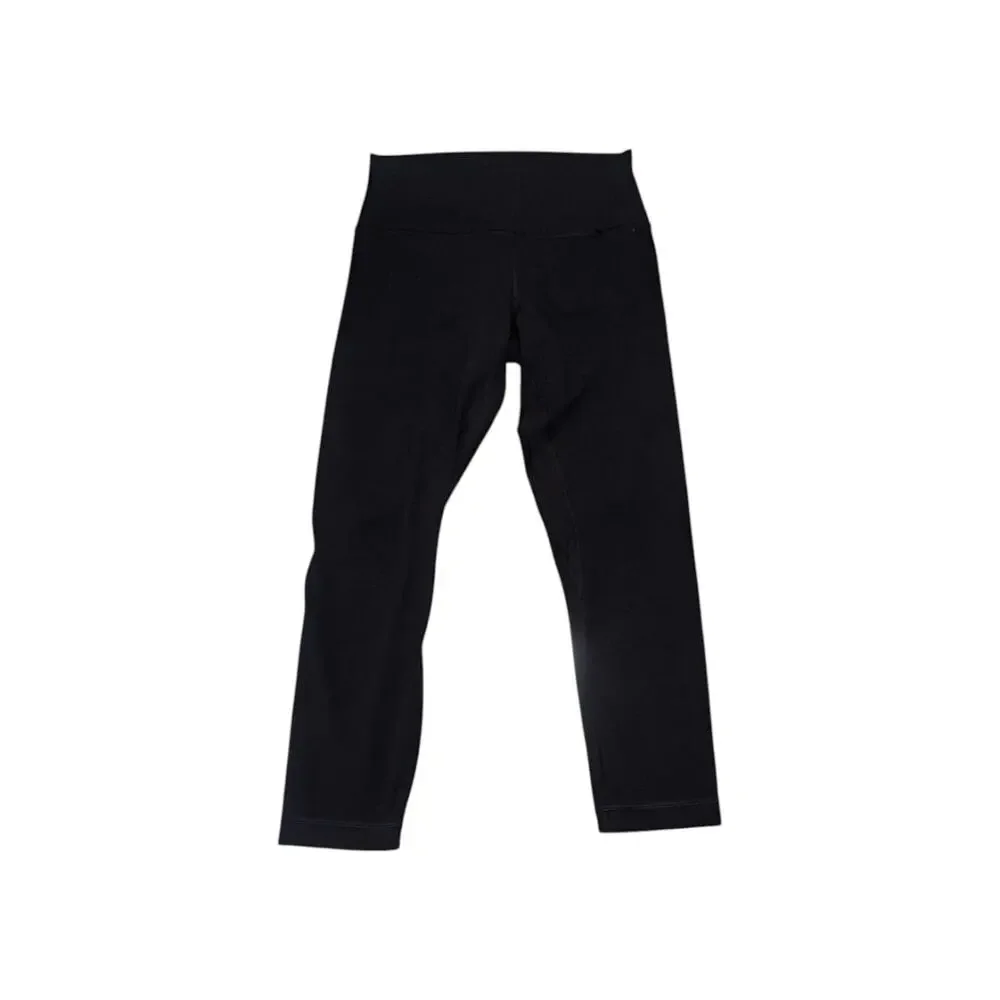Lululemon Align Crop Leggings 23in Black Womens 8 Sportswear Activewear Workout